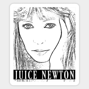 Juice Newton // White retro Magnet